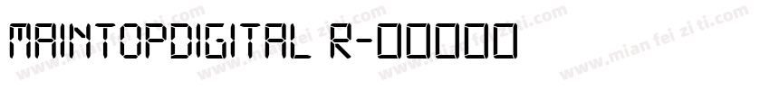 MaintopDigital R字体转换